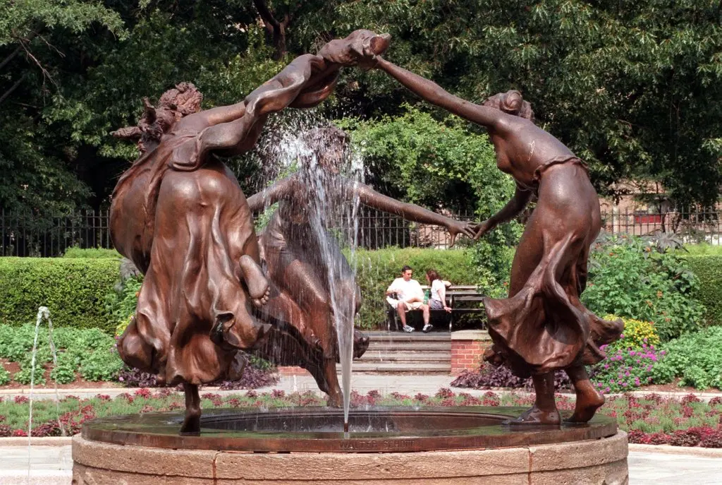 The Central Park Conservatory Gardens.