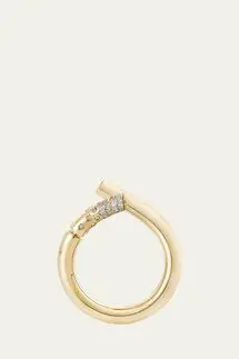 Tabayer 18k Fairmined Yellow Gold Oera Ring with Diamonds, Size 53