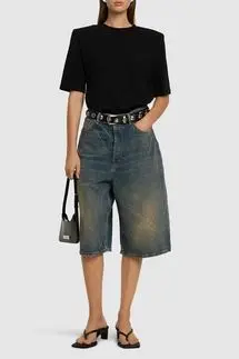 Acne Studios Judda Denim Bermuda Shorts