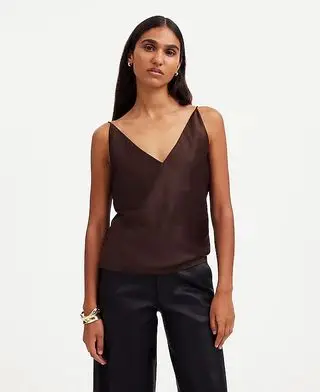 Madewell, Satin V-Neck Cami Top