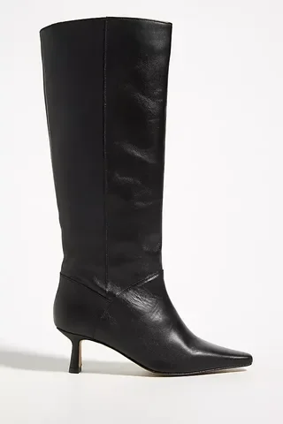 Leather Knee-High Boots