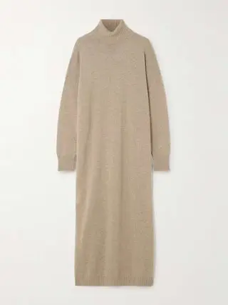 Cashmere Turtleneck Maxi Dress