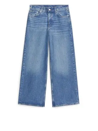 Cloud Low Loose Jeans - Blue - Arket Gb