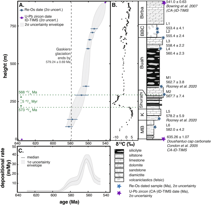 Chronology of Ediacaran sedimentary and biogeochemical shifts along eastern Gondwanan margins