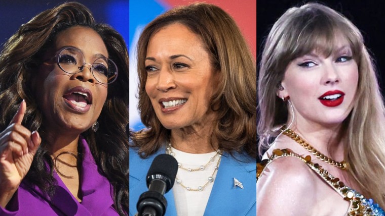 From Oprah to Taylor Swift – Harris campaign sees wave of celebrity support