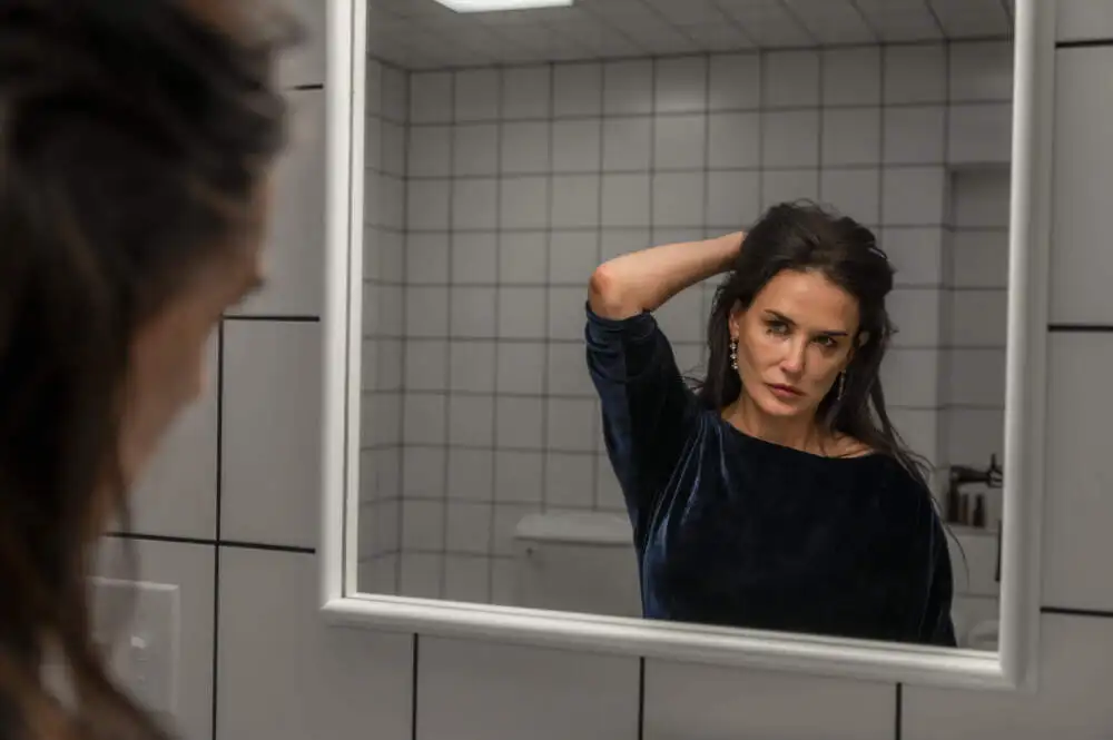 Demi Moore in "The Substance." (Courtesy Christine Tamalet/MUBI)