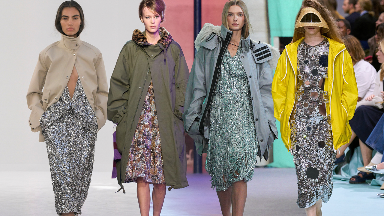 It’s Cocktail Gowns and Parkas For Spring, According to these Runways