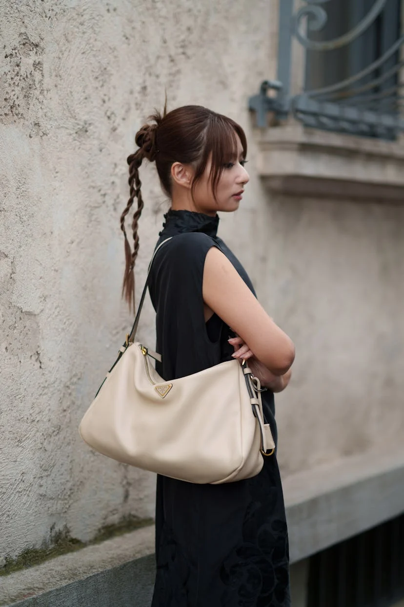 Ponytail braids Milan Fashion Week S/S 2024