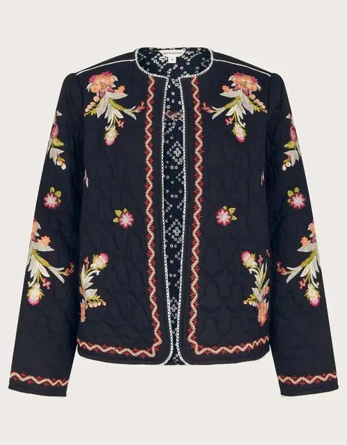 Embroidered jacket, £90, Monsoon