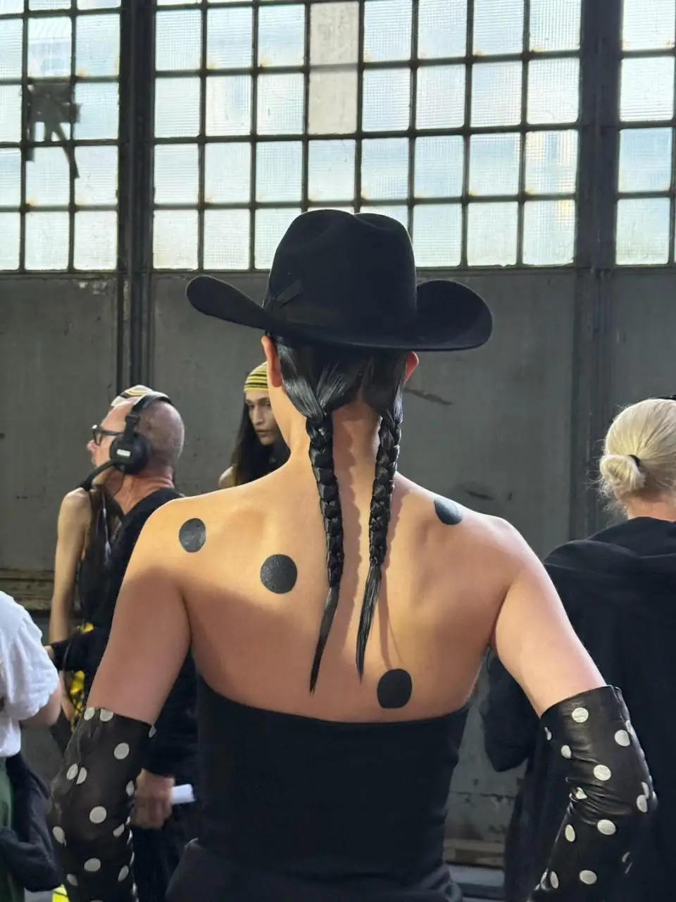 backstage at spring 2025 fashion week shot on iphone 16