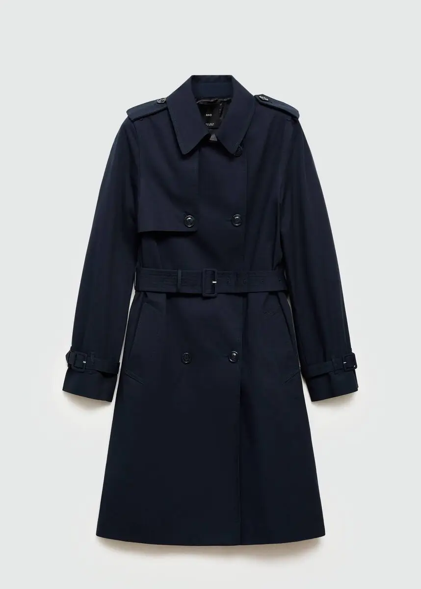 Navy Trench Coat, €79.99, Mango