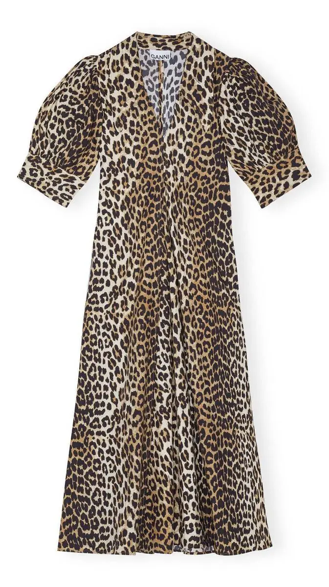 Leopard Print Dress, €245, Ganni