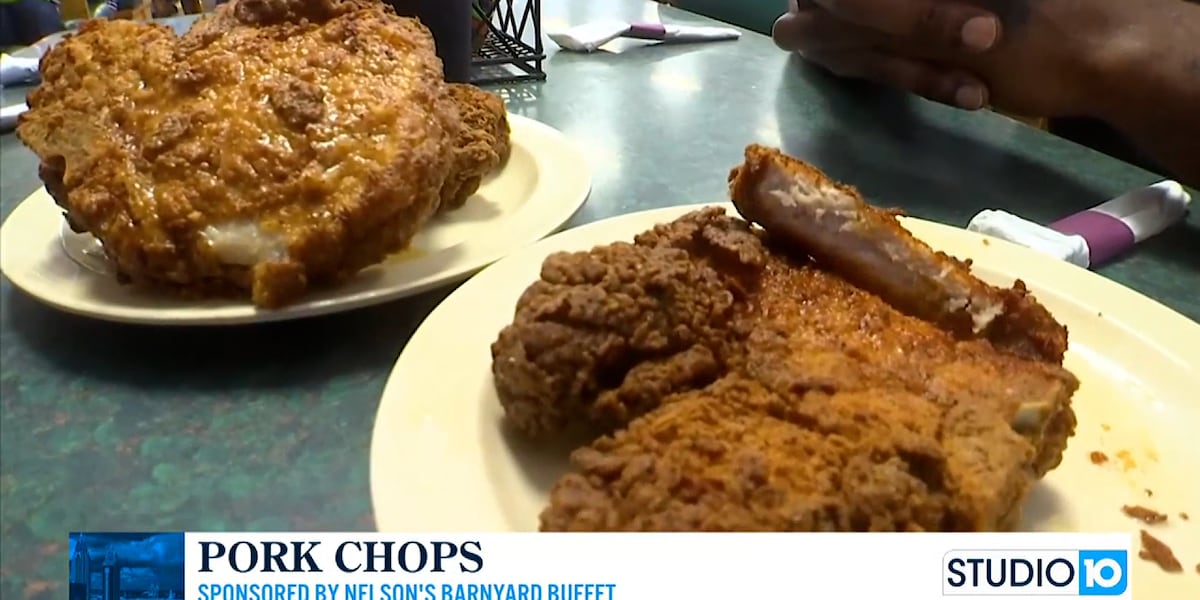 Fried Pork Chops w/ Nelson’s Barnyard Buffet