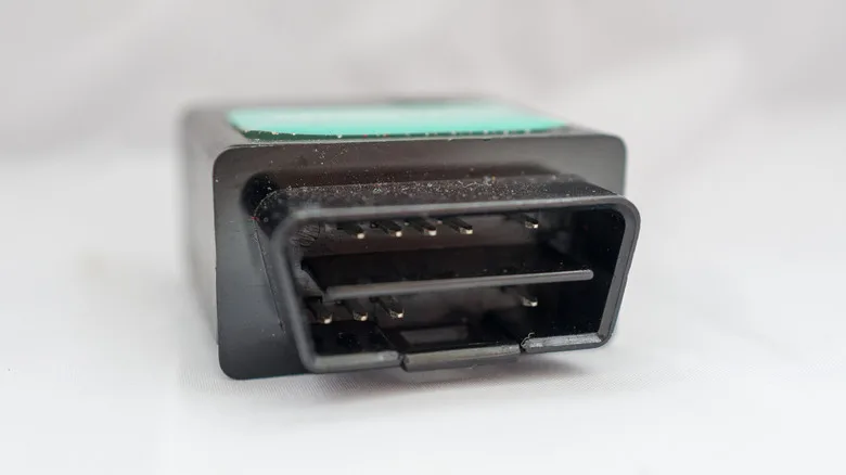 obd connector white background