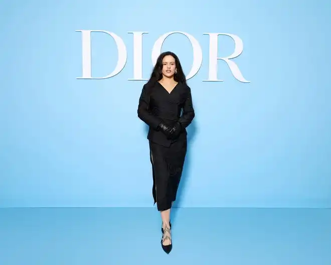 Rosalía attends the Christian Dior womenswear spring-summer 2025 show as part of Paris Fashion Week on Sept. 24, 2024.
