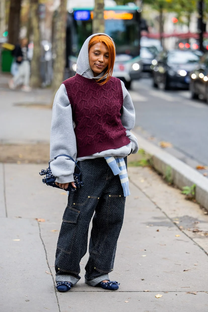 paris fashion week spring/summer 2025 street style beauty looks 