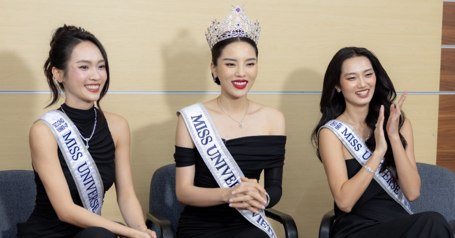 Kỳ Duyên muốn hoá gấu, top 3 Miss Universe Vietnam hoán đổi câu hỏi ứng xử