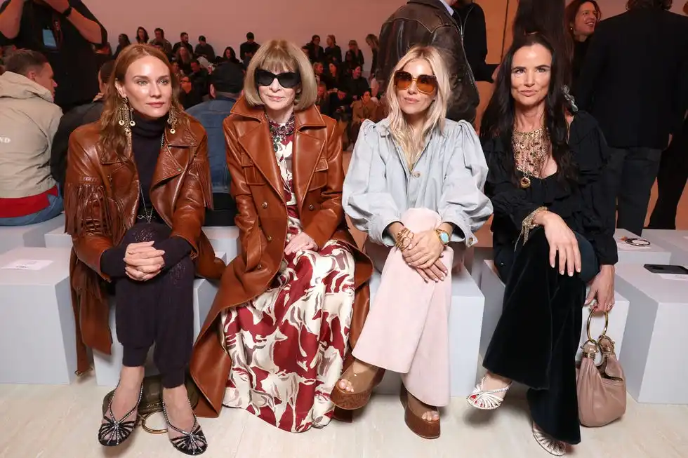 chloe front row paris fashion week womenswear spring summer 2025