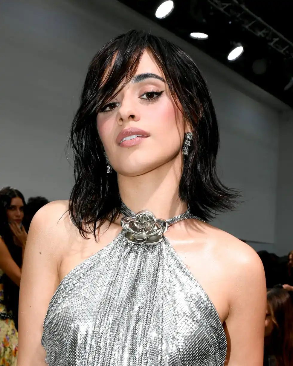 camila cabello wet look bob