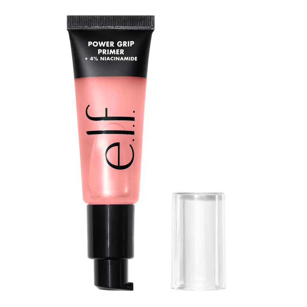 pink bottle of elf primer