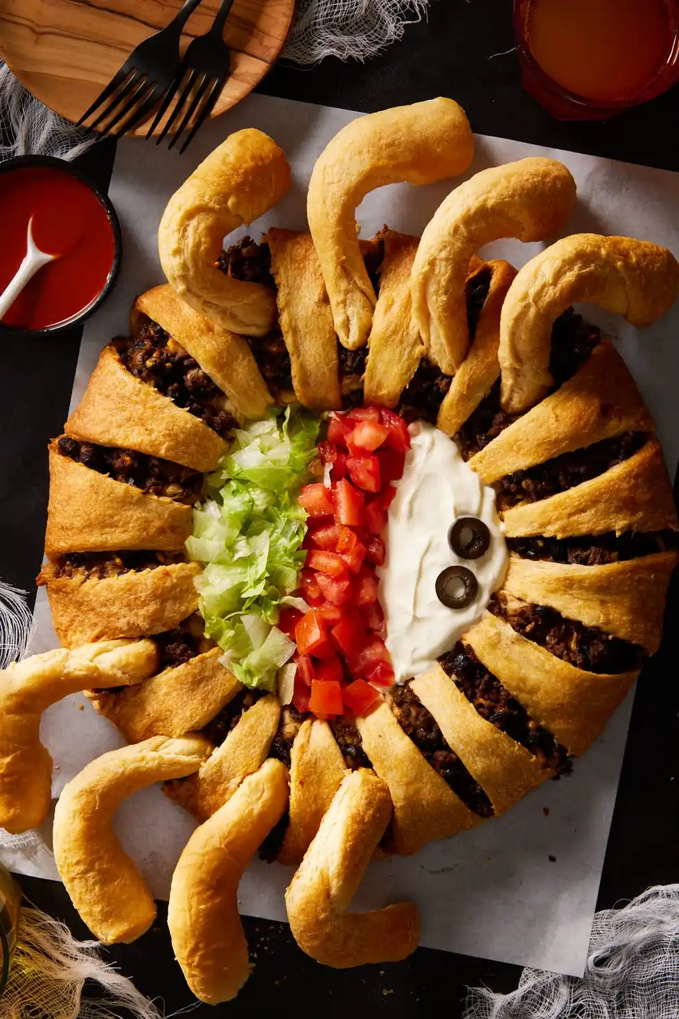 spider taco ring