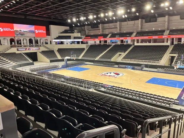 The interior of the new $85 million Frontwave Arena in Oceanside, which can accomodate 5,500 for concerts and up to 7,500 for sporting events. (Pam Kragen - The San Diego Union-Tribune)