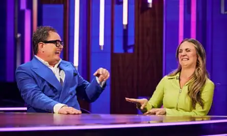 Wordplay… Alan Carr is team captain on Password.