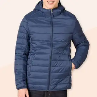 Amazon Essentials Men's Packable Hooded Puffer Jacket