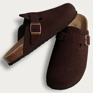 Suede Clogs