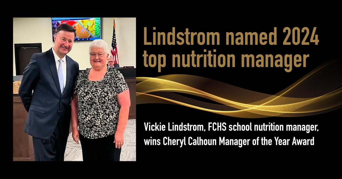 Lindstrom Named Top School Nutrition Manager in County