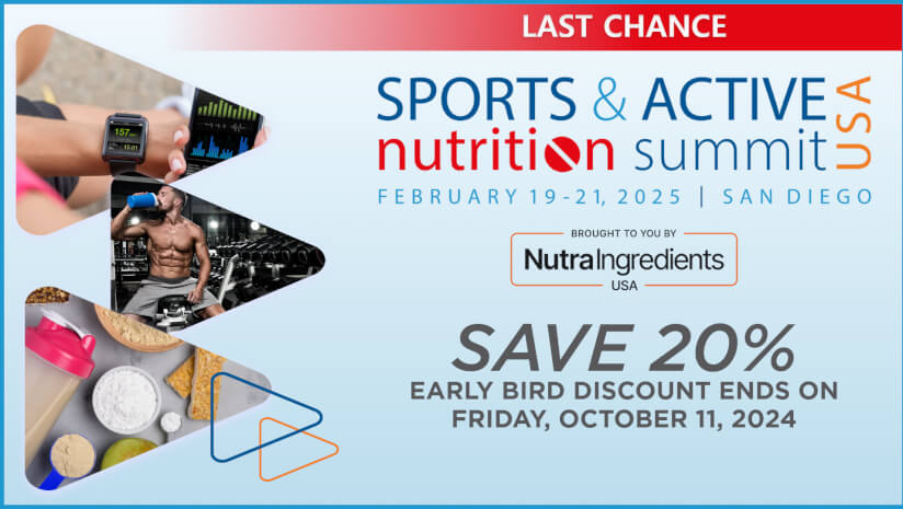 Sports & Active Nutrition Summit 2025: Early bird discount expires soon