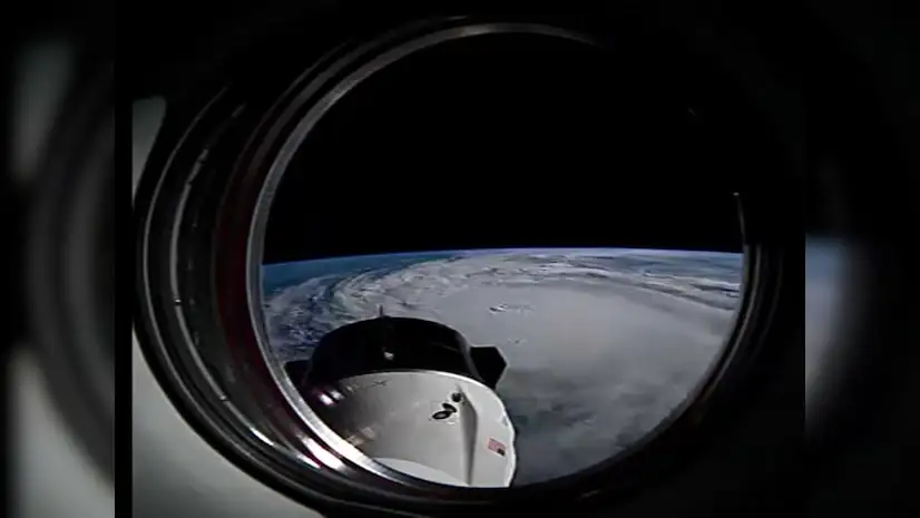 hurricane Milton captured from space