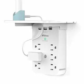 Wall Outlet Extender with Surge Protector