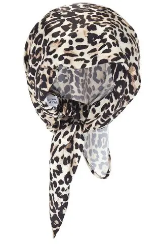 Euguenia Kim x Revolve Head Scarf Leopard