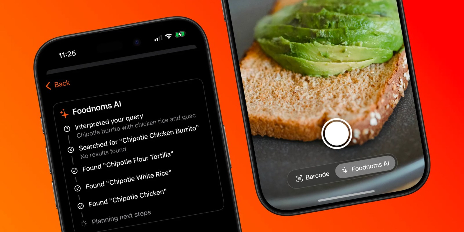 Foodnoms nutrition tracking app updated with easier recipe importing, photo analysis, more