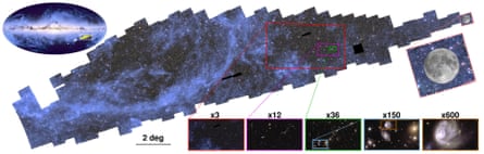 First section of Euclid space telescope’s map of the universe revealed