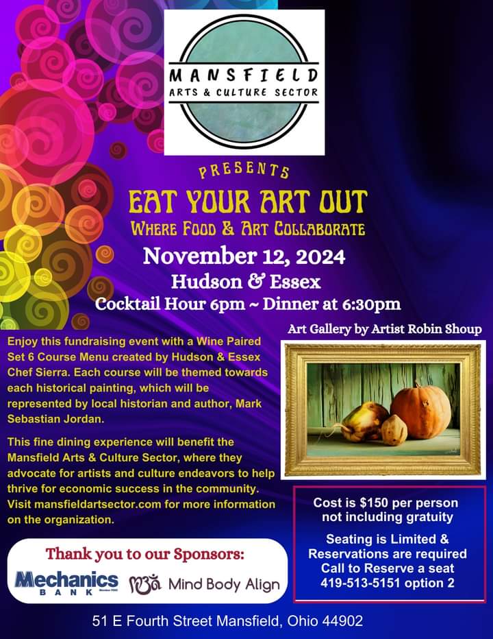 ‘Eat Your Art Out’ set for Nov. 12 at Hudson & Essex