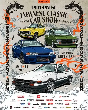 Japanese Classic Car Show flyer 2024