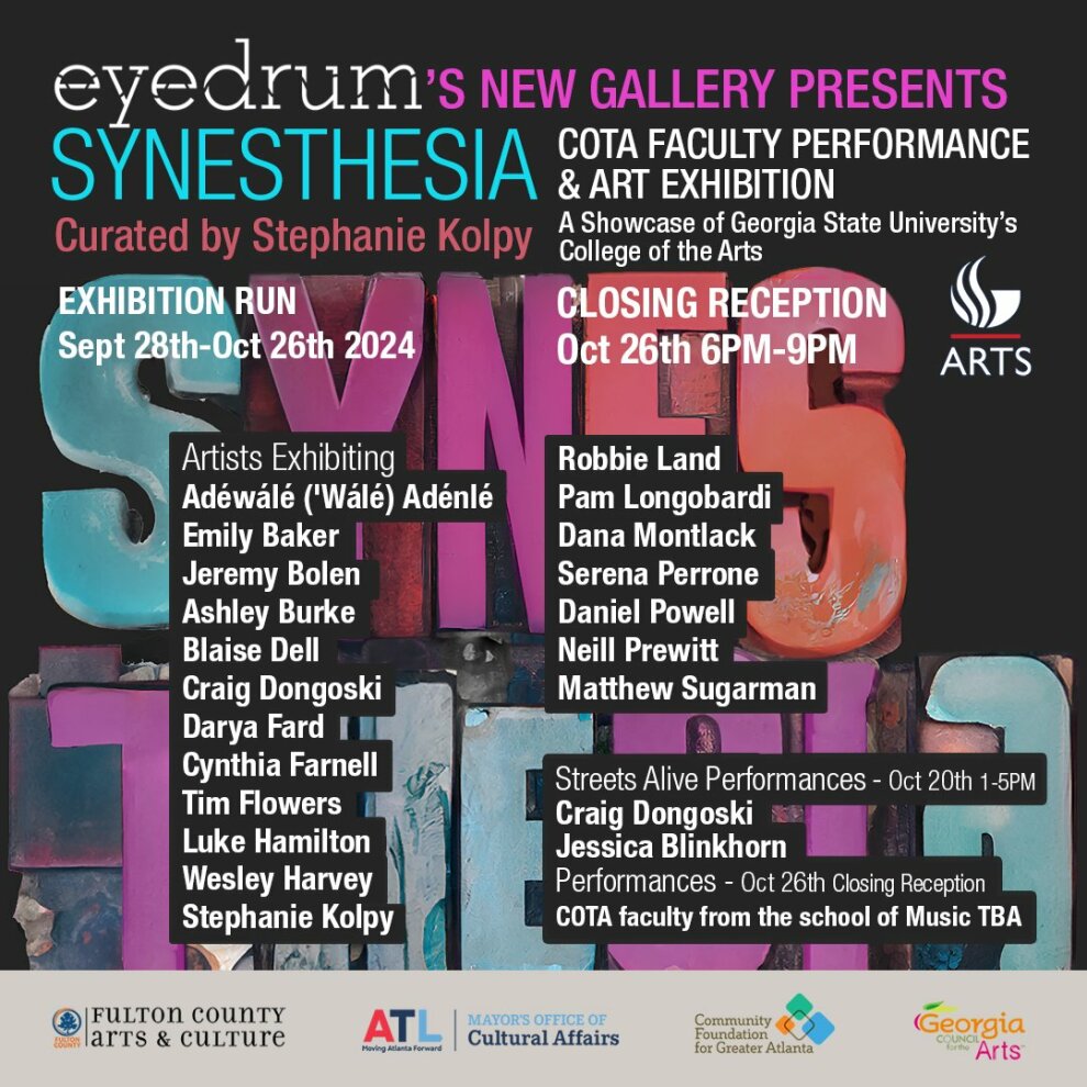 eyedrum Fall Exhibitions  (thursdays)