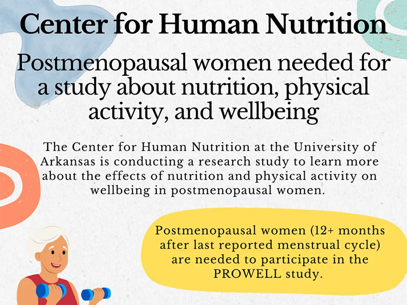 Postmenopausal Women Needed for Study About Protein, Health and Wellbeing