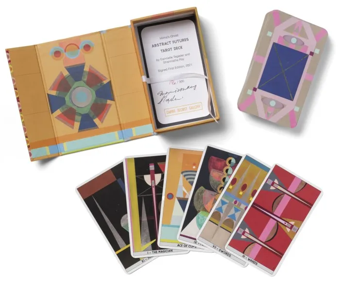 Abstract Futures tarot cards designed by the Hilma’s Ghost art collective, $100