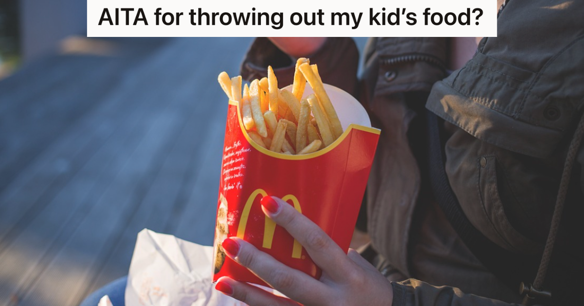 Overweight Granny Has No Concept Of How To Eat Healthy, So They Threw Out The Happy Meals She Bought Their Kids