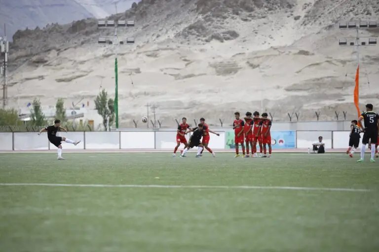 At a football match in Ladakh's Climate Cup 2024. Image by Phachuks.