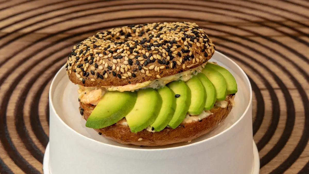 Avocado bagel