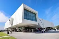 An exterior view of the newly opened Crow Museum of Asian Art.