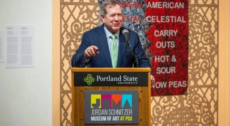 Real estate developer and philanthropist Jordan Schnitzer donated $10 million earlier this year to Portland State University’s School of Art, which has been renamed the Schnitzer School of Art + Art History + Design. Photo: Courtesy of PSU.