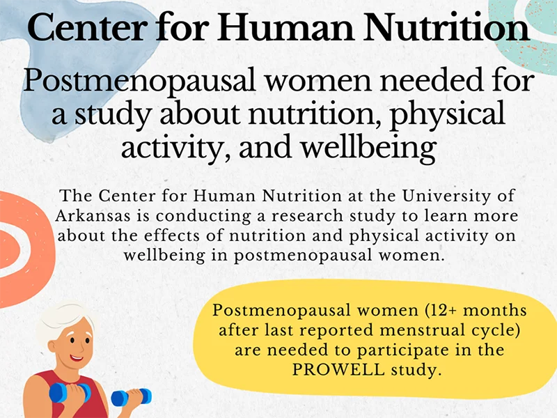 Postmenopausal Women Needed for a Study About Nutrition, Physical Activity and Wellbeing