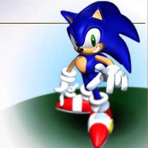 Sonic the Hedgehog from the Sega computer game series. SEGA