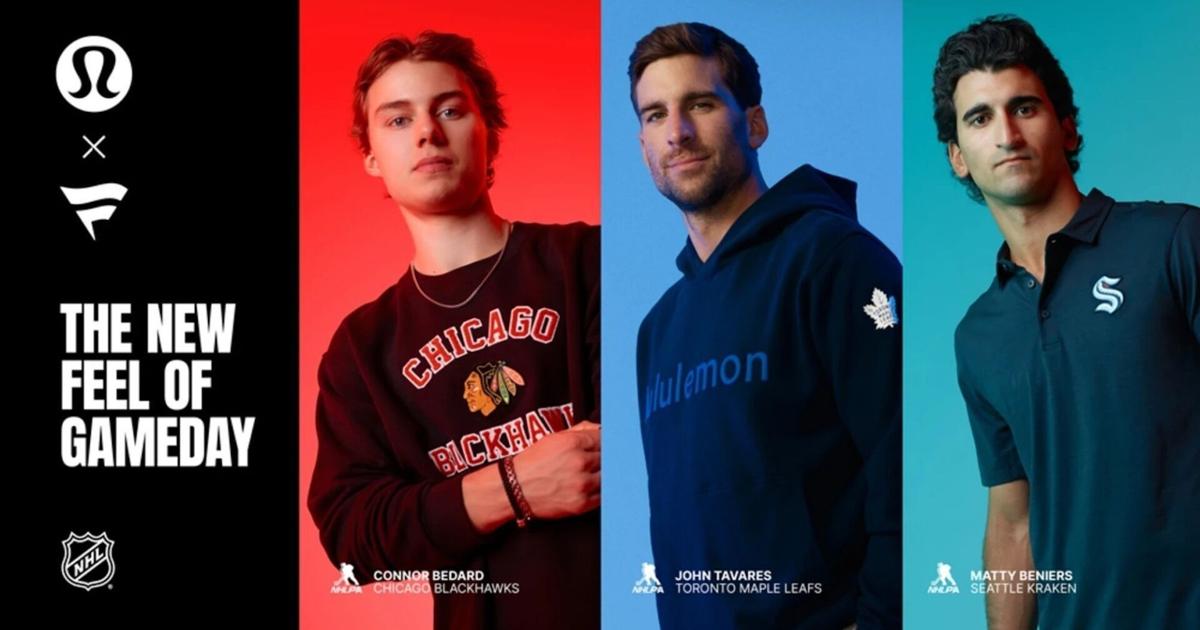 Lululemon, Fanatics team up with NHL for new fan apparel. Check out the looks modelled by John Tavares, Connor Bedard and more