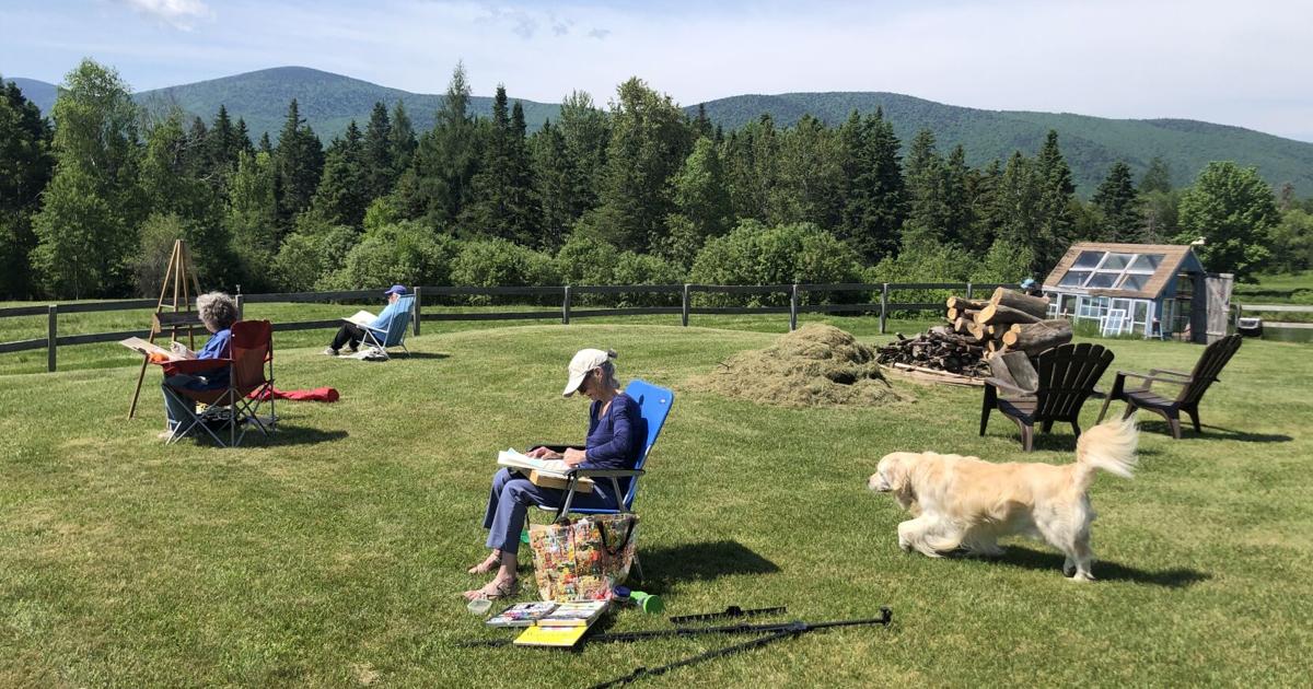 Plein air charm at Galloping Clouds farm